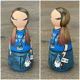 Custom Teacher Peg Doll