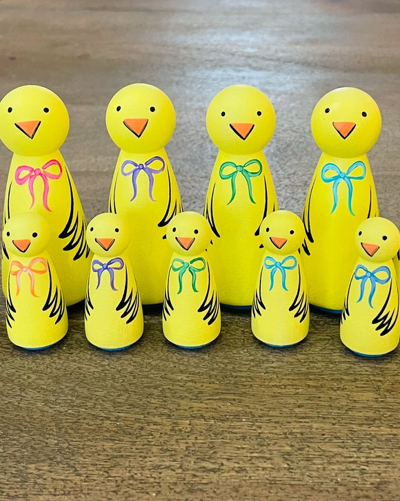 Easter Chicks with Bow (Large & Mini)