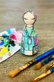 Custom Teacher Peg Doll