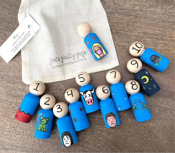 Ten Plagues Peg Doll Set