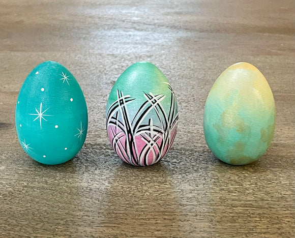 Pink and Green Easter Egg