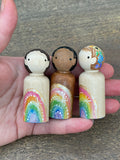 Rainbow Geode Mini Dolls