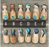 Rainbow Geode Mini Dolls