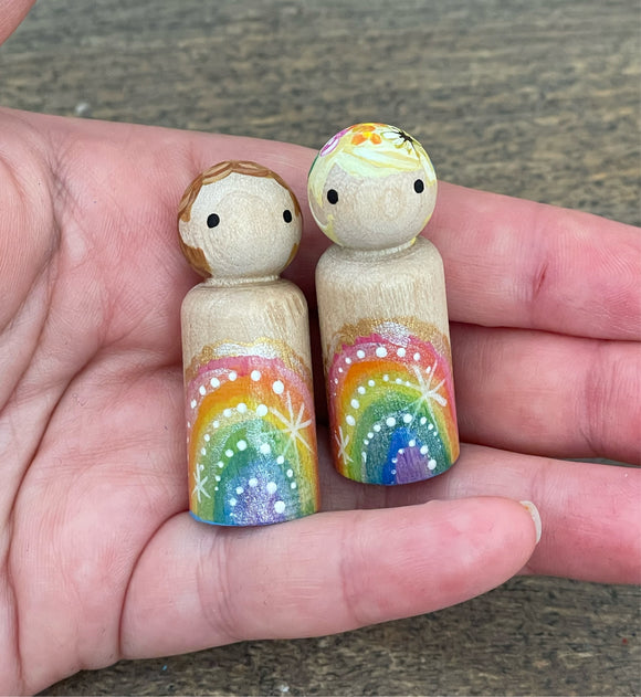 Rainbow Geode Mini Dolls