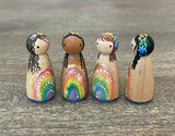 Rainbow Geode Mini Dolls