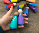 Custom Large Size Peg Doll Set of 6
