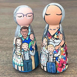 Custom Family Hugs Peg Doll