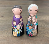Custom Family Hugs Peg Doll