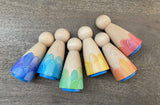 Rainbow Scallop Dolls
